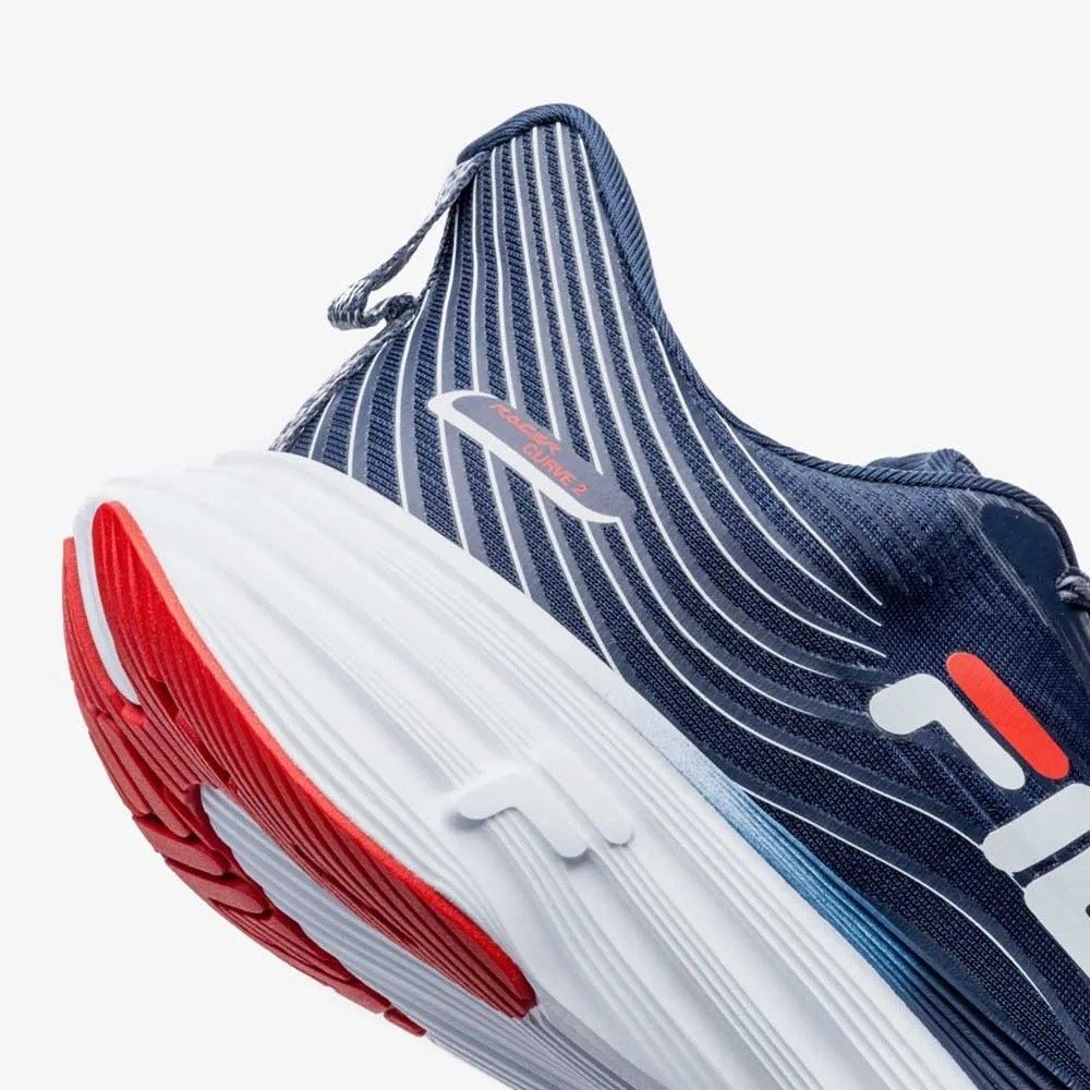 Tênis Fila Racer Curve 2 - masculino - azul e branco Azul Marinho 2