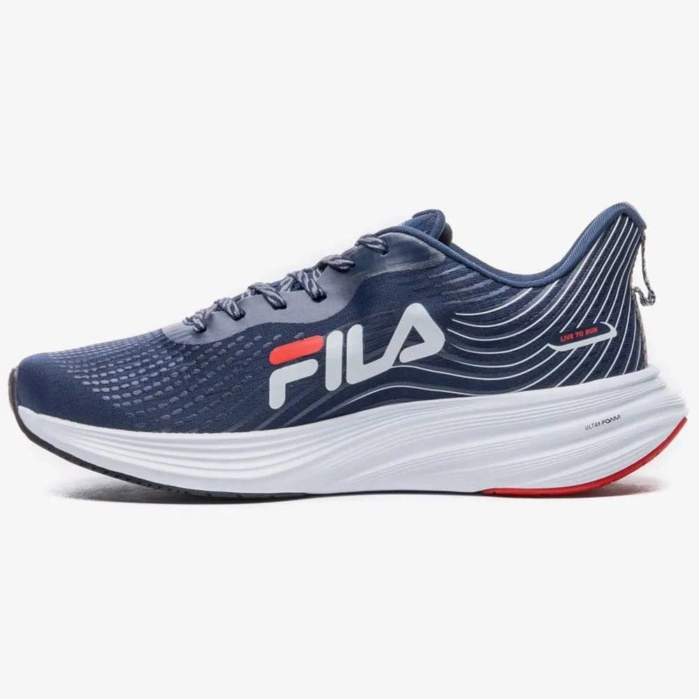 Tênis Fila Racer Curve 2 - masculino - azul e branco Azul Marinho 3