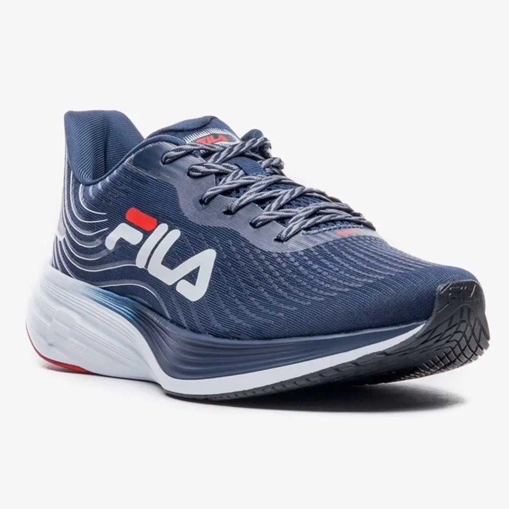 Tênis Fila Racer Curve 2 - masculino - azul e branco Azul Marinho 4