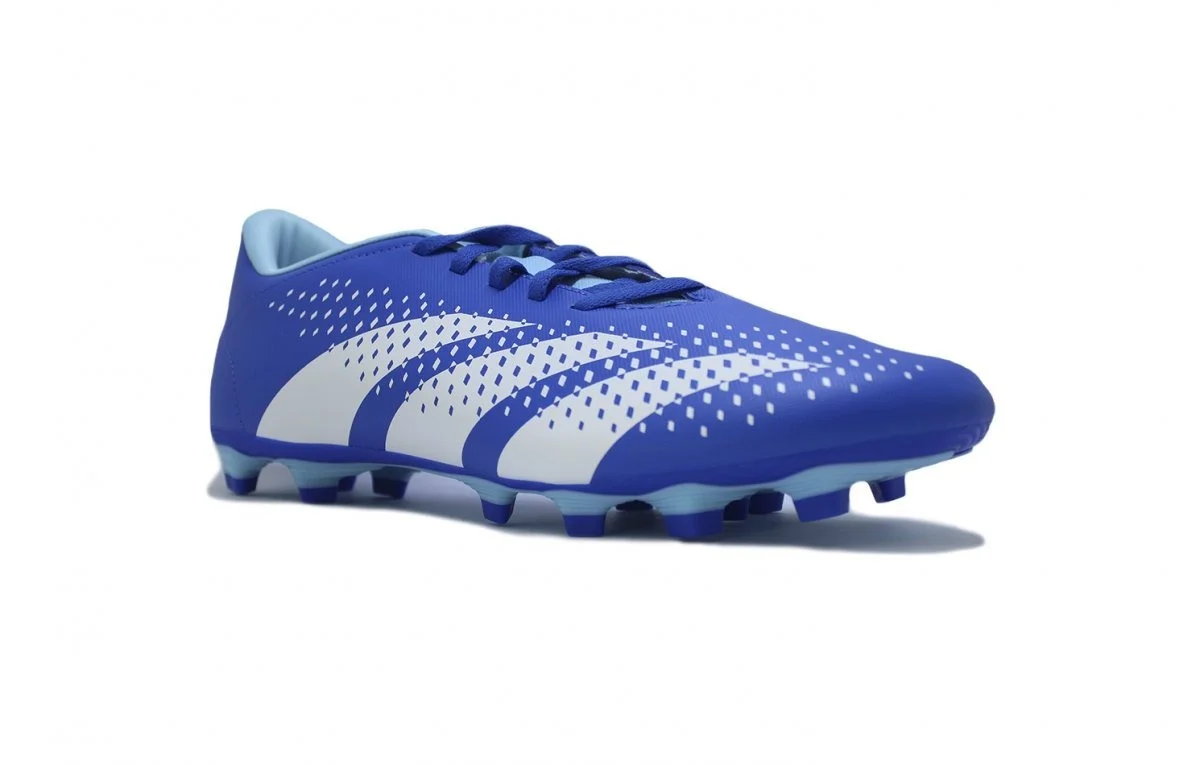 Chuteira campo Adidas Predator Accuracy - unissex - azul e branco Azul 3