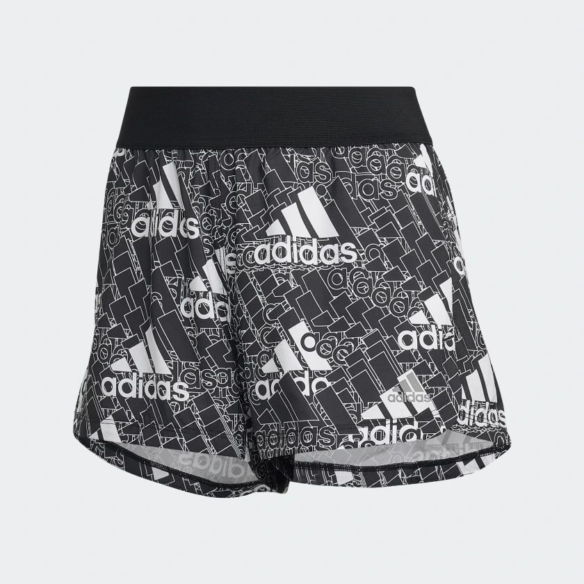 Short Adidas Brand Love - feminino - preto e branco Cinza 3