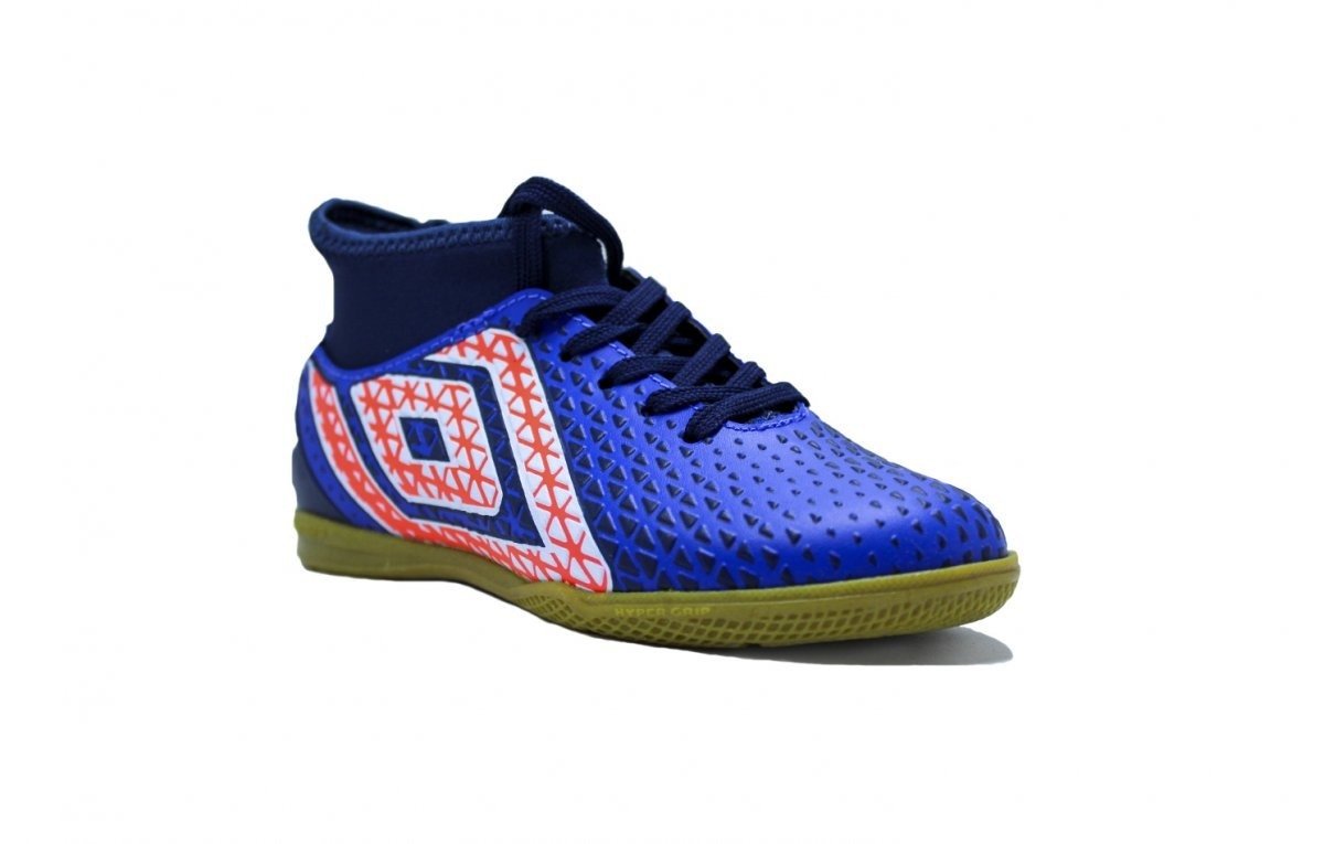 Chuteira futsal indoor Umbro Mutant Jr infantil - unissex - azul marinho Azul 2