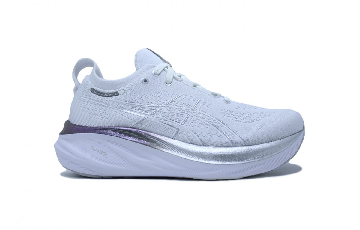 Tenis Asics Gel Nimbus 26 Platinum - feminino - branco