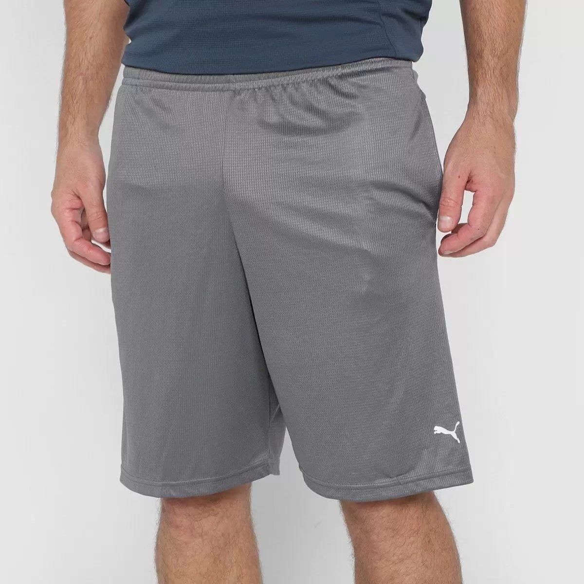 Bermuda Puma Performance Knit 10 - masculino - cinza Cinza 2