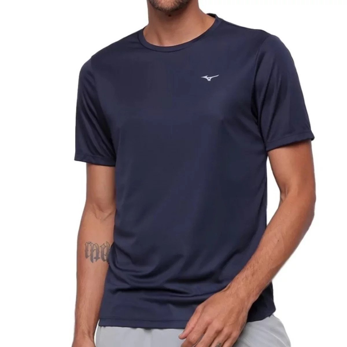 Camiseta Mizuno Spark 2 - masculino - azul marinho