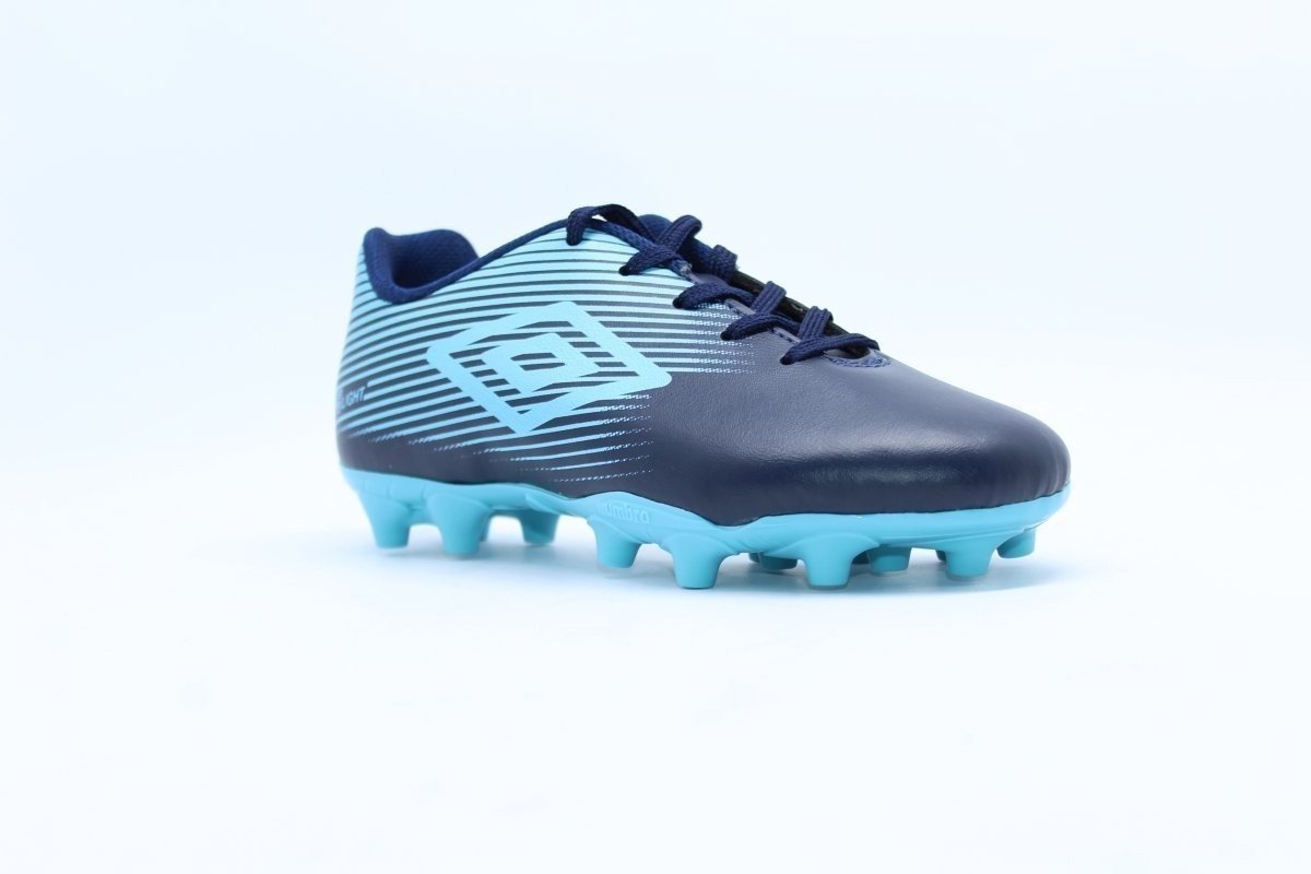 Chuteira Campo Umbro F5 Light infantil - unissex - azul marinho e azul Azul 2