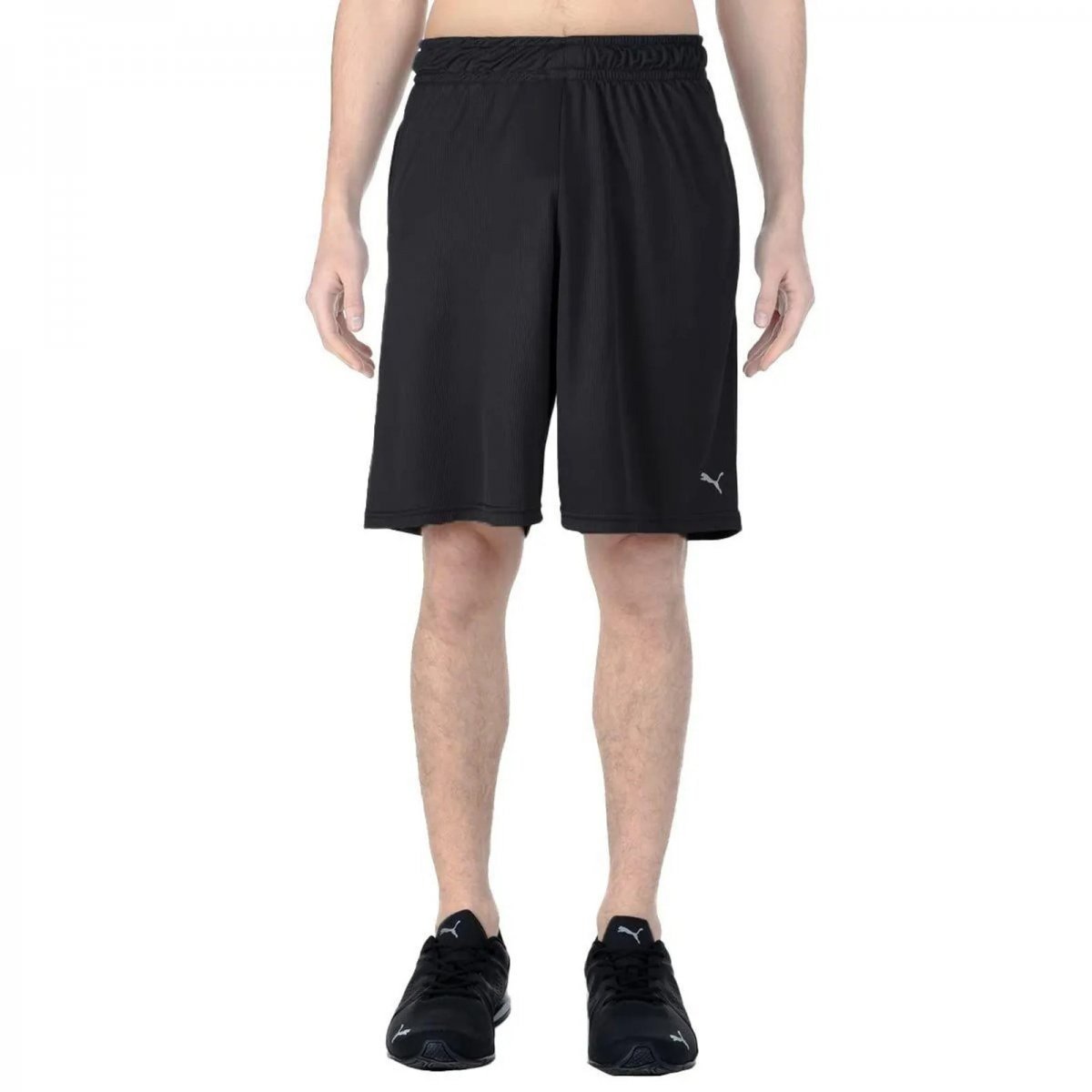 Bermuda Puma Performance Knit 10 - masculino - preto