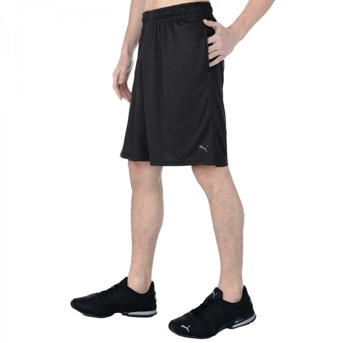Bermuda Puma Performance Knit 10 - masculino - preto Preto 5