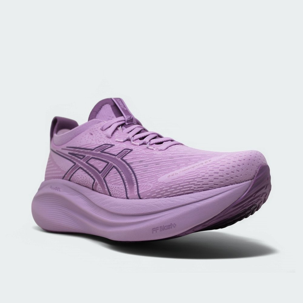Tenis Asics Gel Nimbus 27 - feminino - lilas Roxo 2
