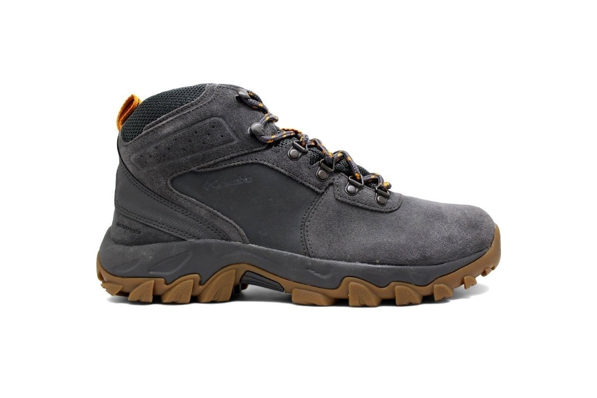 Bota Columbia Newton Ridge Plus II Suede Waterproof - masculino - cinza e marrom