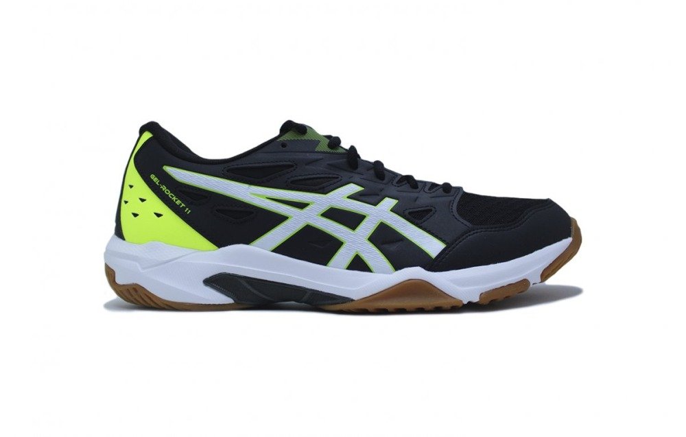 Tenis Asics Gel Rocket 11 - masculino - preto e branco