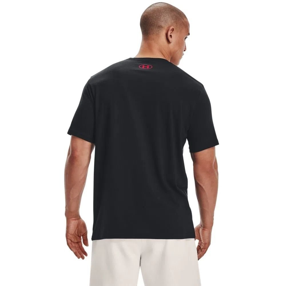 Camiseta Under Armour Gl Foundation - masculino - preto e vermelho Preto 2