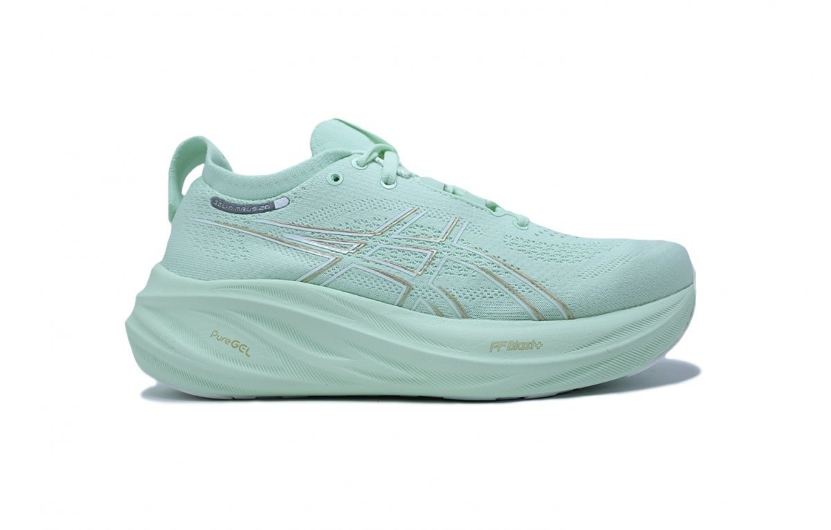 Tenis Asics Gel Nimbus 26 - feminino - verde agua
