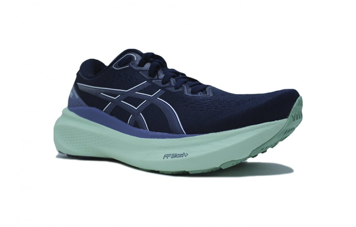 Tenis Asics Gel Kayano 30 - feminino - azul marinho e verde Azul Marinho 2