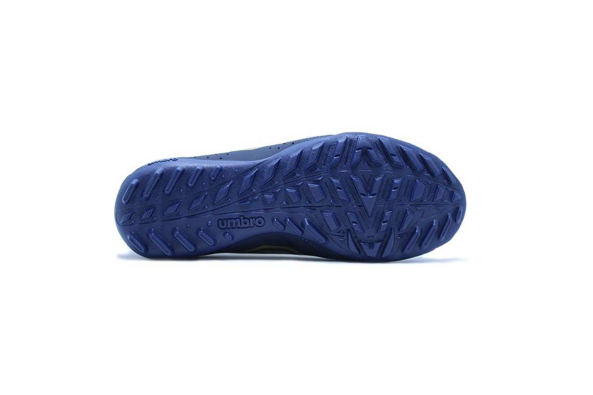 Chuteira society Umbro Neo Striker - unissex - azul e dourado Azul 4