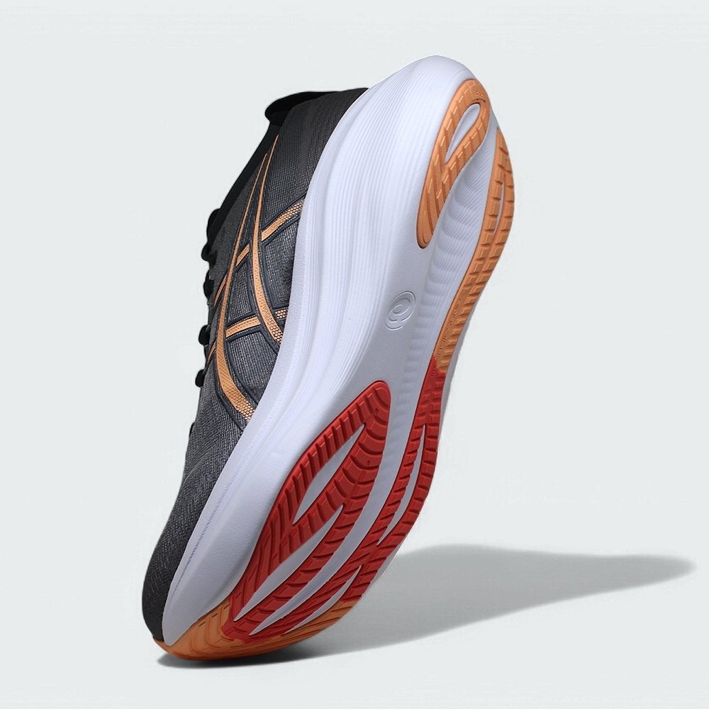 Tenis Asics Gel Nimbus 27 - masculino - cinza e laranja Preto 7