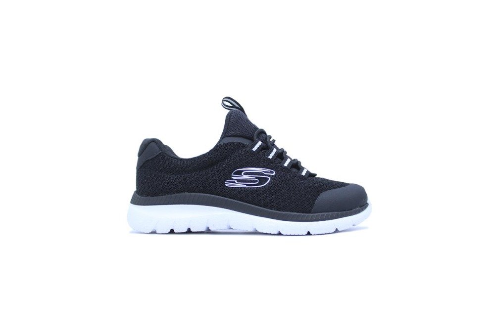 Tenis Skechers Bountiful infantil - masculino - preto e branco