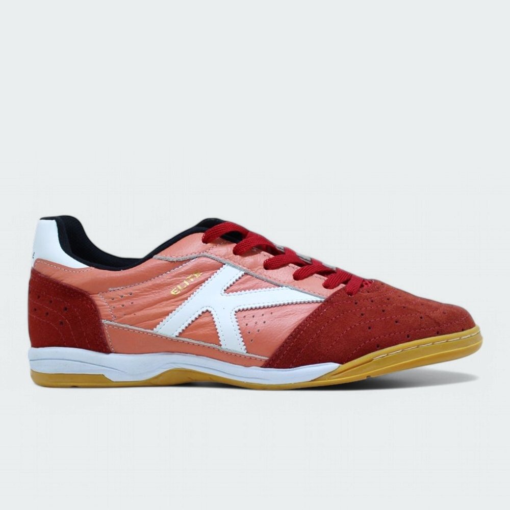 Tenis futsal/indoor Kelme Elite Fs - unissex - coral e vermelho