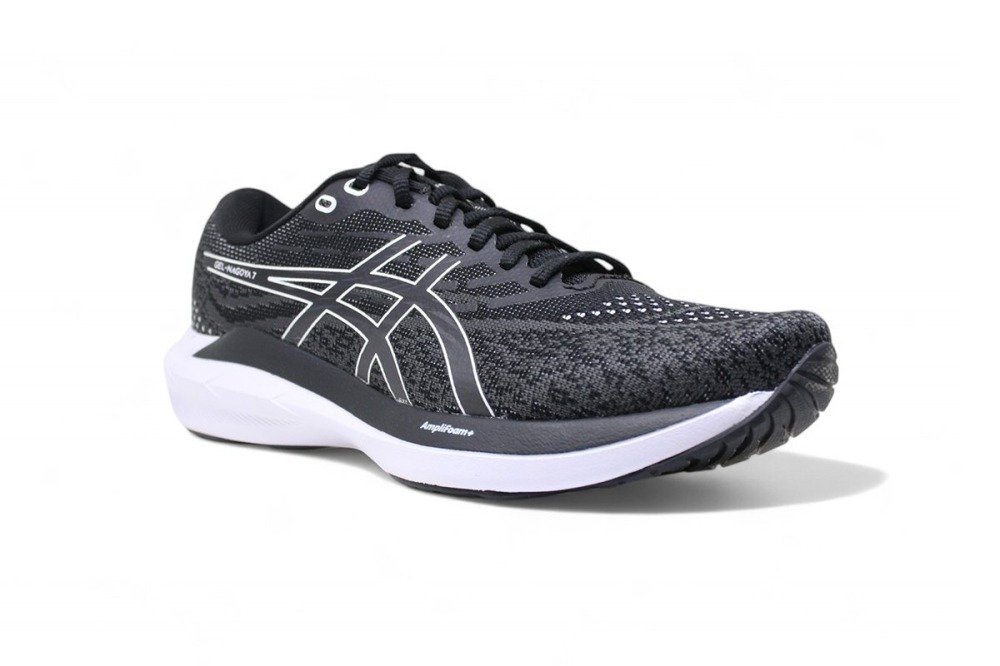 Tenis Asics Gel Nagoya 7 - masculino - preto e branco Preto 2