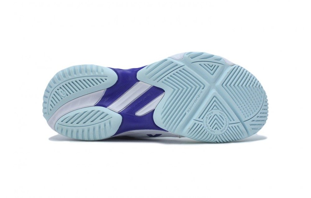 Tenis Asics Netburner Ballistic FF 3 - feminino - branco e azul Branco 4