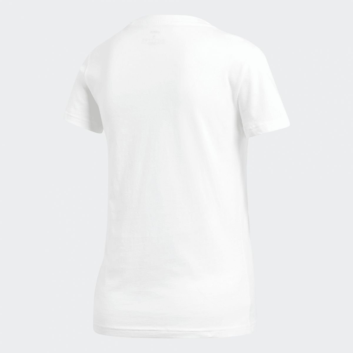 Camiseta Adidas Lin Slim - feminino - preto e branco Branco 2