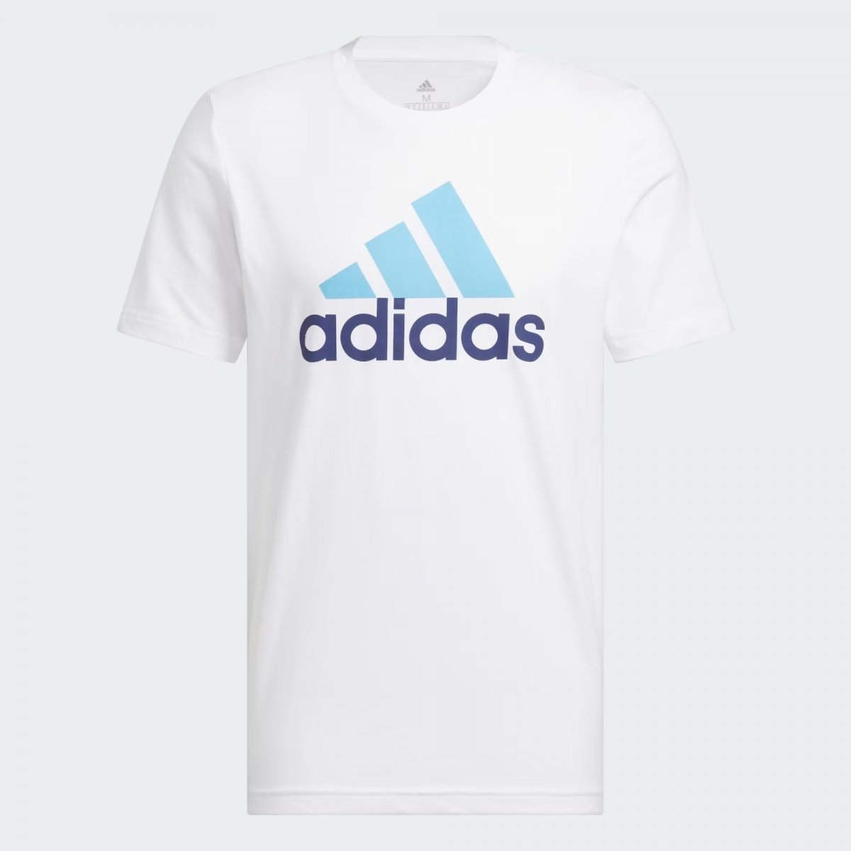 Camiseta Adidas Big Logo - masculino - branco e azul