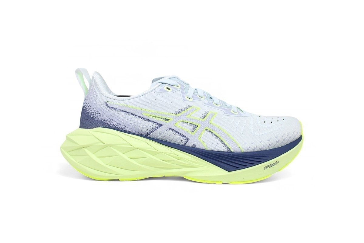 Tenis Asics Novablast 4 - masculino - cinza e verde
