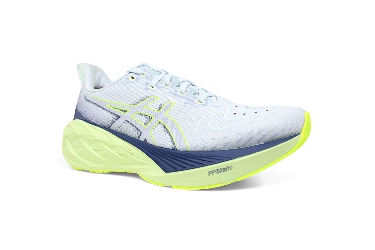Tenis Asics Novablast 4 - masculino - cinza e verde Cinza 2
