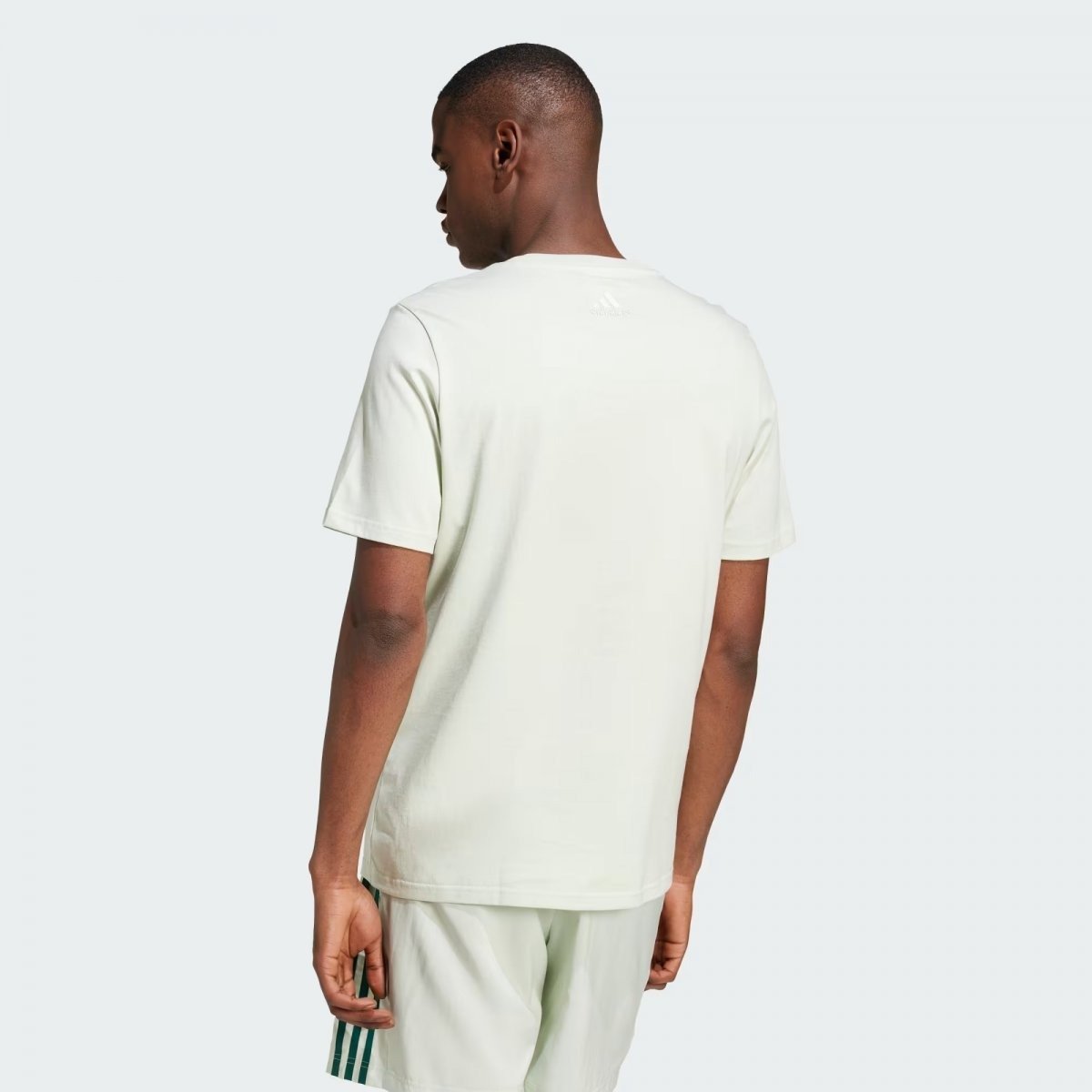 Camiseta Adidas Big Logo - masculino - branco e verde claro Verde 2