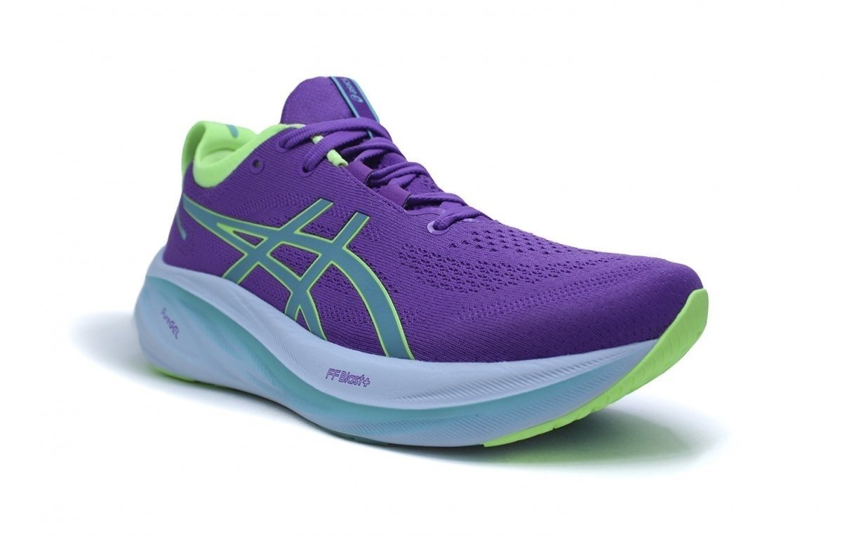 Tenis Asics Gel Nimbus 26 Lite-Show - feminino - roxo e verde Roxo 2