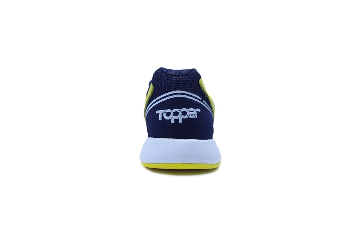 Chuteira futsal Topper Dominator Pro Iv - unissex - amarelo e azul marinho Amarelo 3