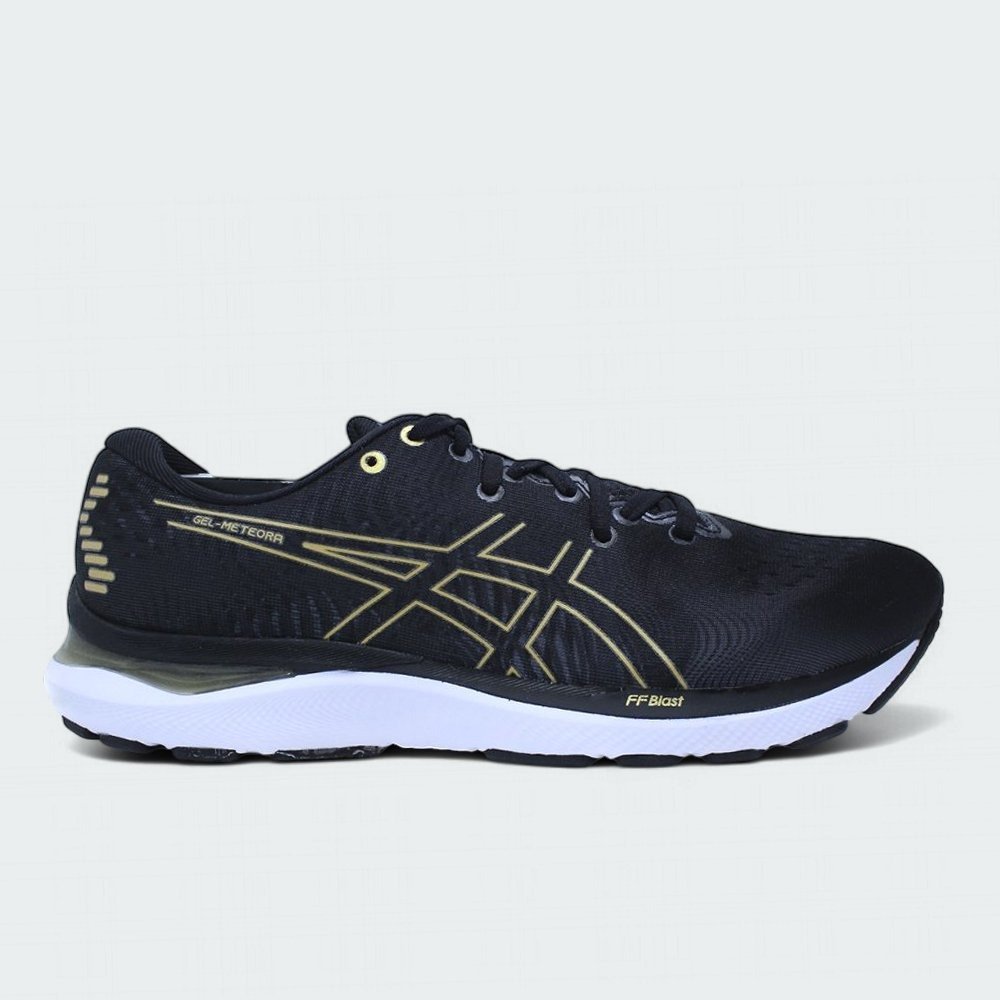 Tenis Asics Gel Meteora - masculino - preto e dourado