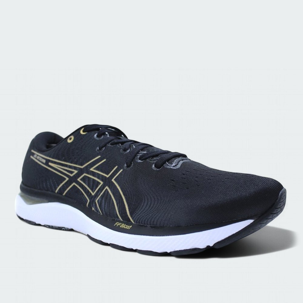 Tenis Asics Gel Meteora - masculino - preto e dourado Preto 2