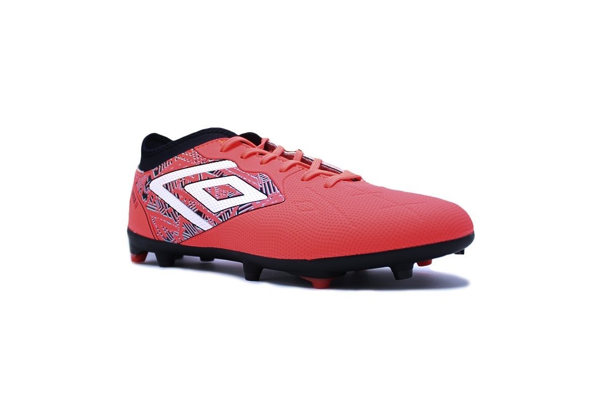 Chuteira campo Umbro Tocco Ii - unissex - vermelho e preto Vermelho 2