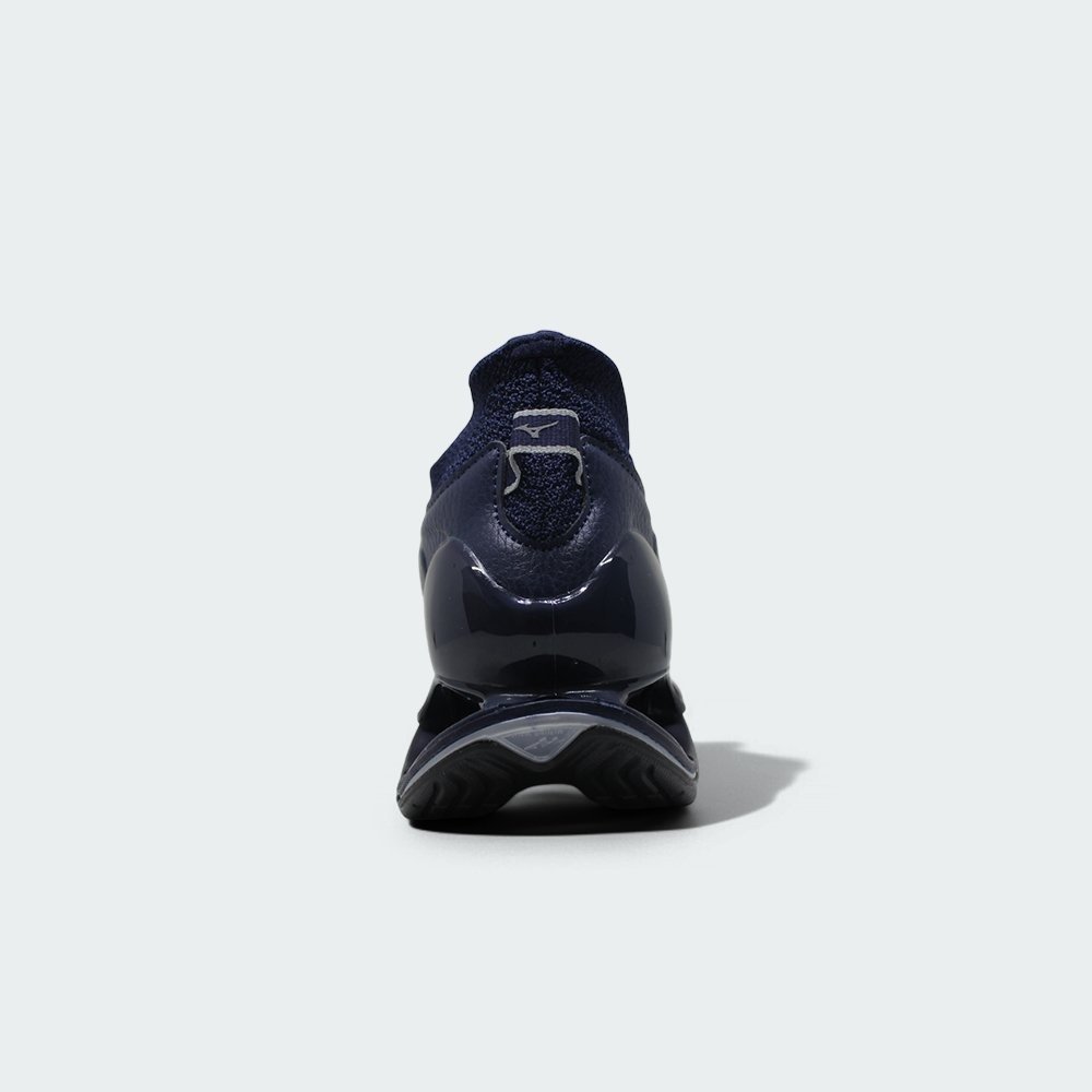 Tenis Mizuno Wave Prophecy 14 - masculino - azul e branco Azul Marinho 3