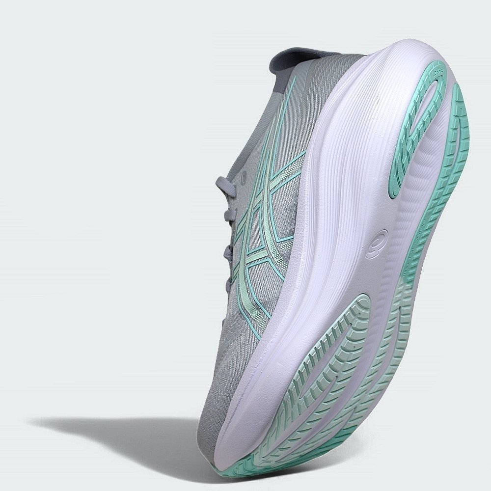 Tenis Asics Gel Nimbus 27 - feminino - cinza e verde Cinza 6