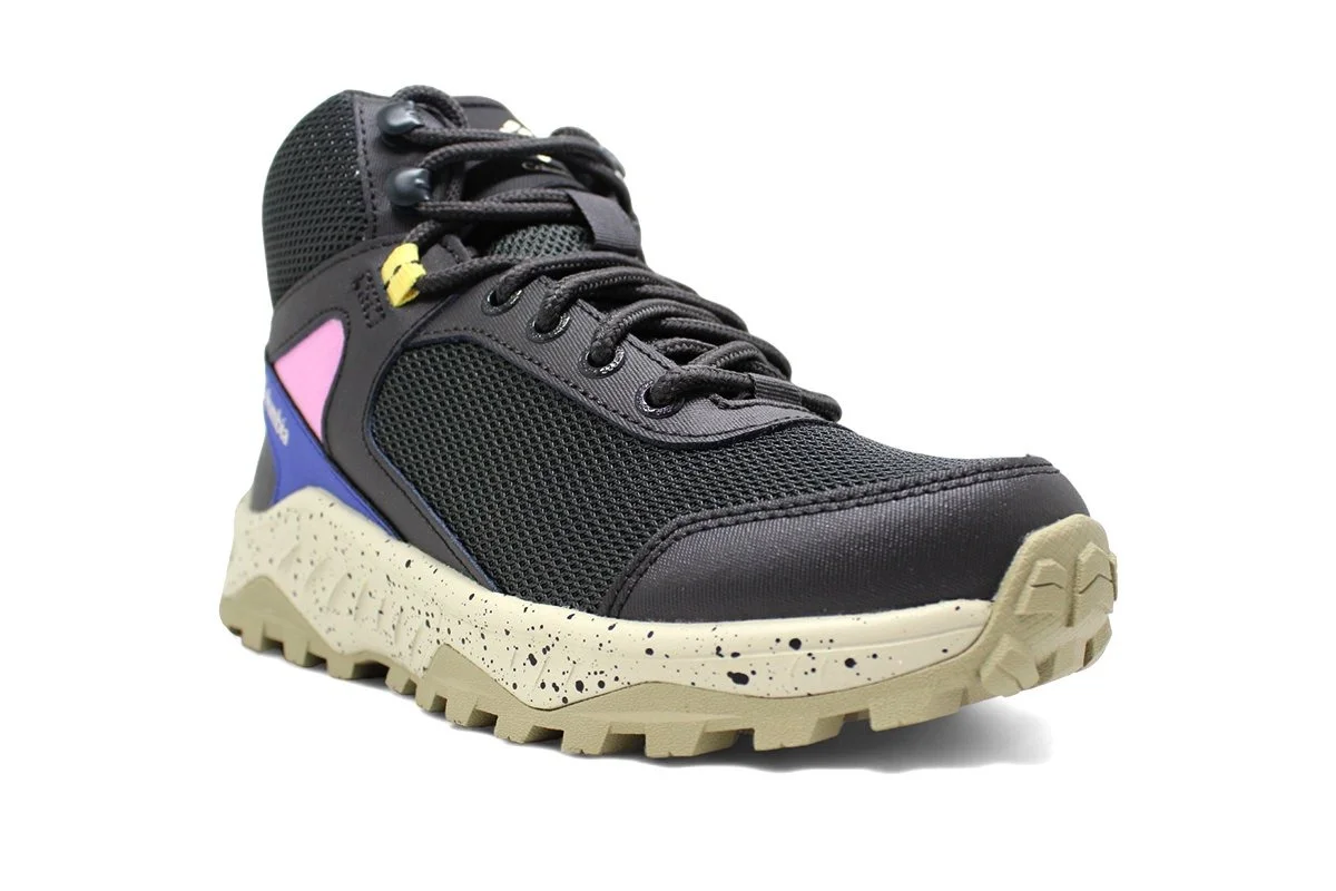 Bota Columbia Trailstorm Ascend Mid Wp - feminino - cinza e rosa Chumbo 2