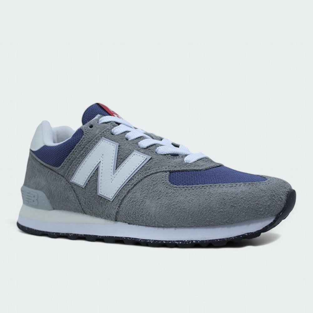 Tenis New Balance 574v2 - masculino - cinza e azul marinho Cinza 2