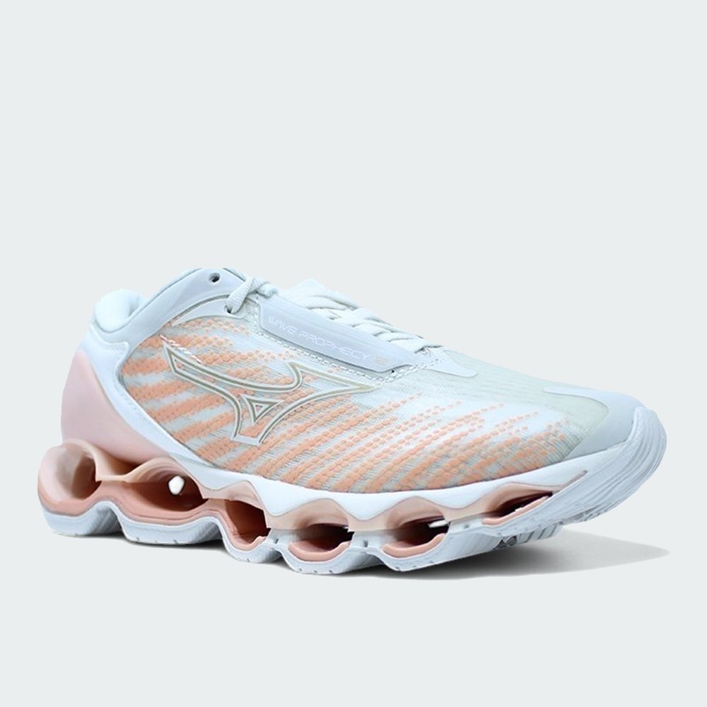 Tenis Mizuno Prophecy 12 - feminino - branco e rosa Branco/Rosa 2