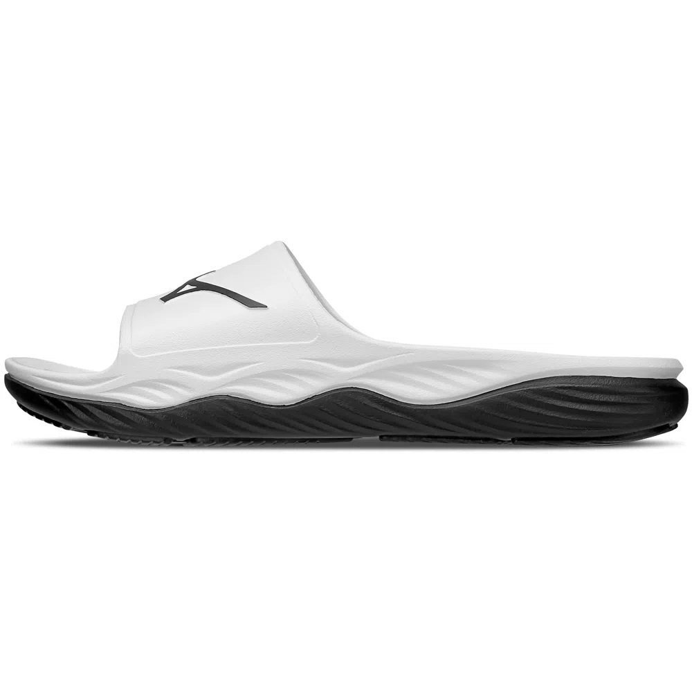 Chinelo Mizuno Slide Enerzy - masculino - branco e preto Branco 2