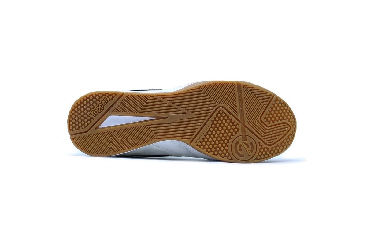 Chuteira futsal Topper Maestro Pro Iv - unissex - branco e preto Branco 5