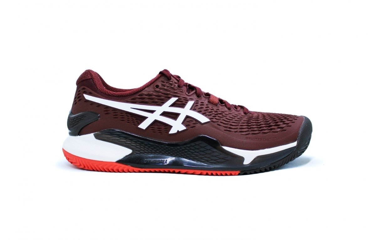 Tenis Asics Gel Resolution 9 Clay Antique - masculino - bordo e branco