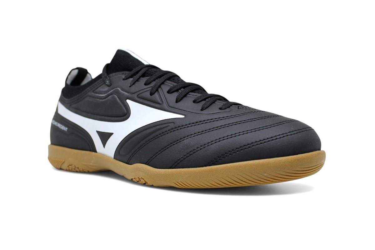 Chuteira futsal Mizuno Regent - unissex - preto e branco Preto 2