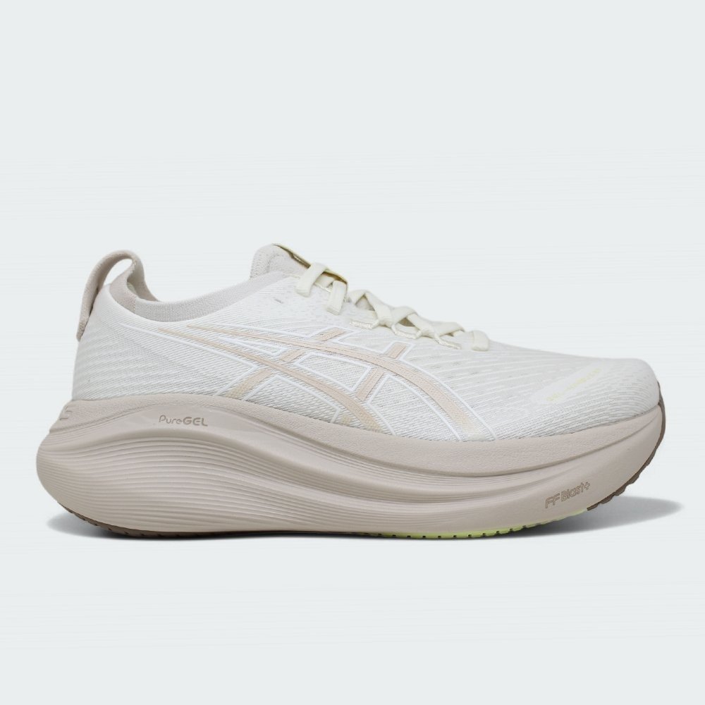 Tenis Asics Gel Nimbus 27 - feminino - creme