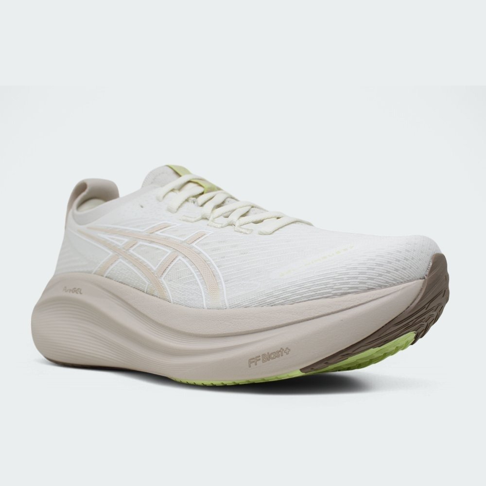 Tenis Asics Gel Nimbus 27 - feminino - creme Branco 2