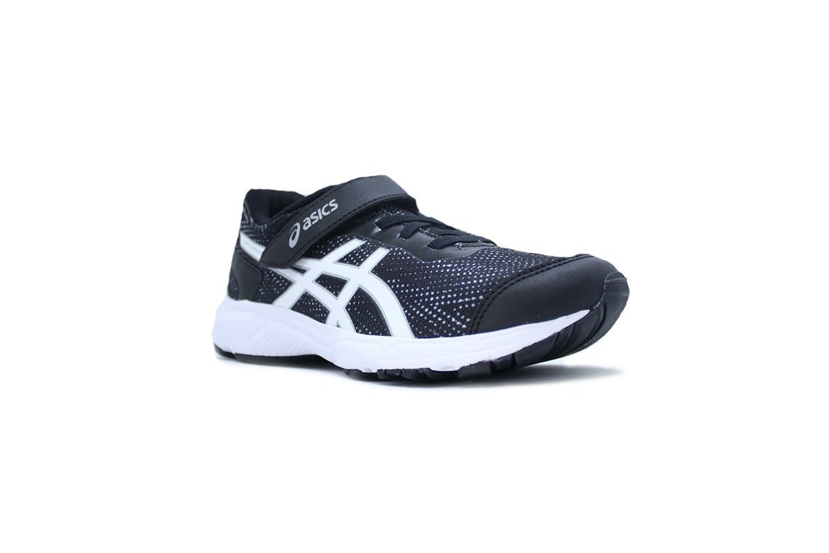 Tenis Asics Fantasy 4ps infantil - masculino - preto e branco Preto 2