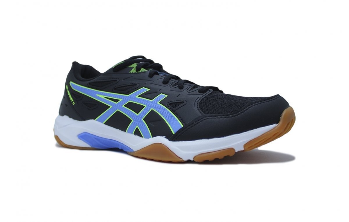 Tens Asics Gel Rocket 11 - masculino - preto e azul Preto 2
