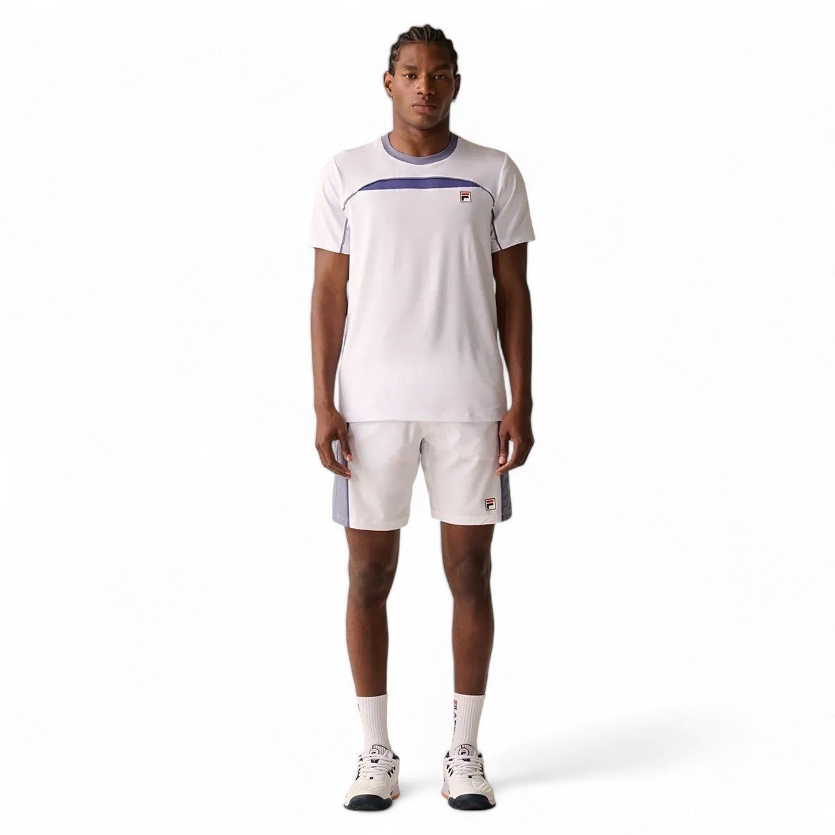 Shorts Fila Backspin Color Block - masculino - branco e azul