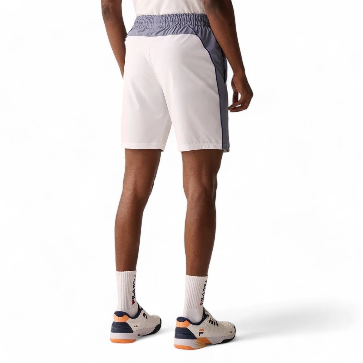 Shorts Fila Backspin Color Block - masculino - branco e azul Branco 2