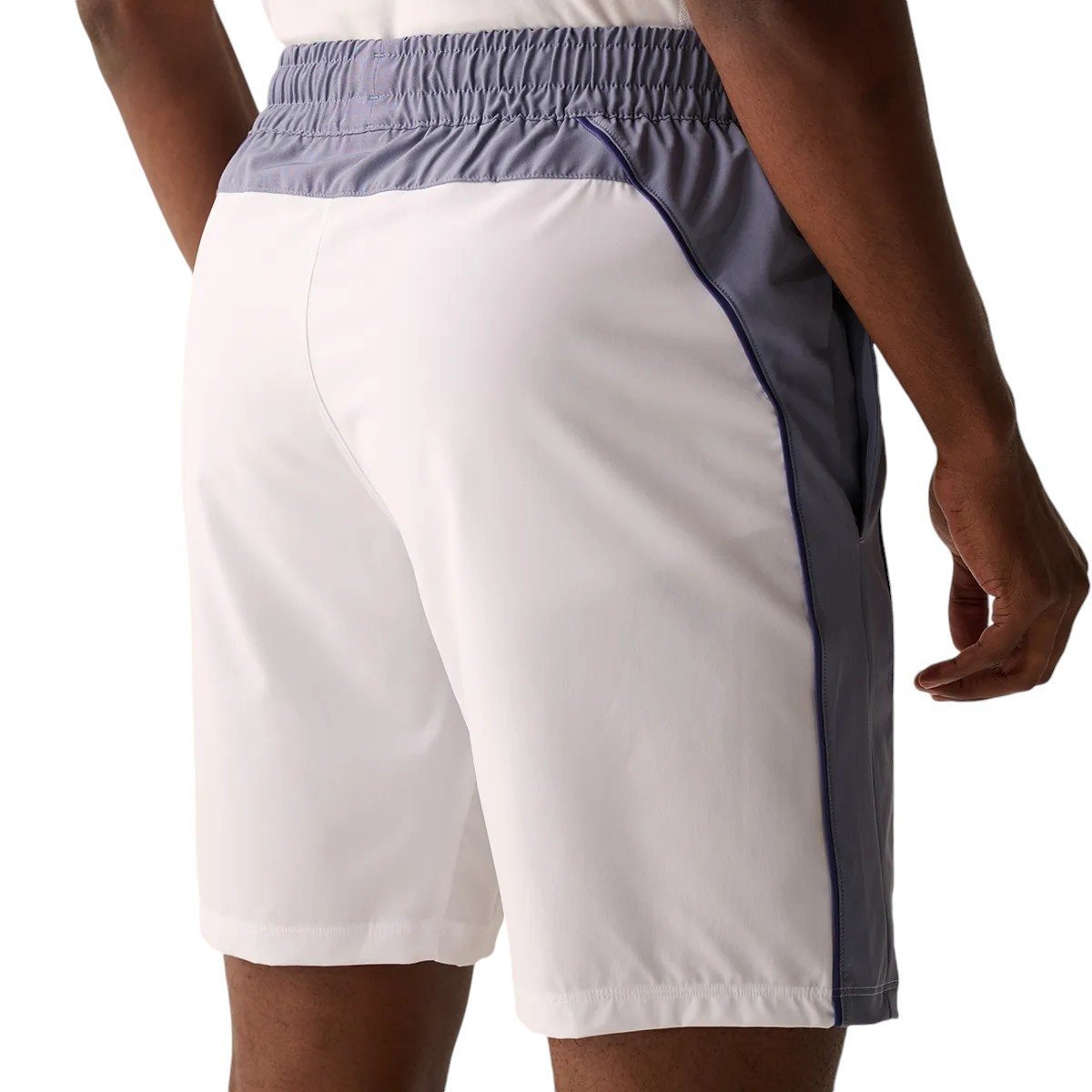 Shorts Fila Backspin Color Block - masculino - branco e azul Branco 4